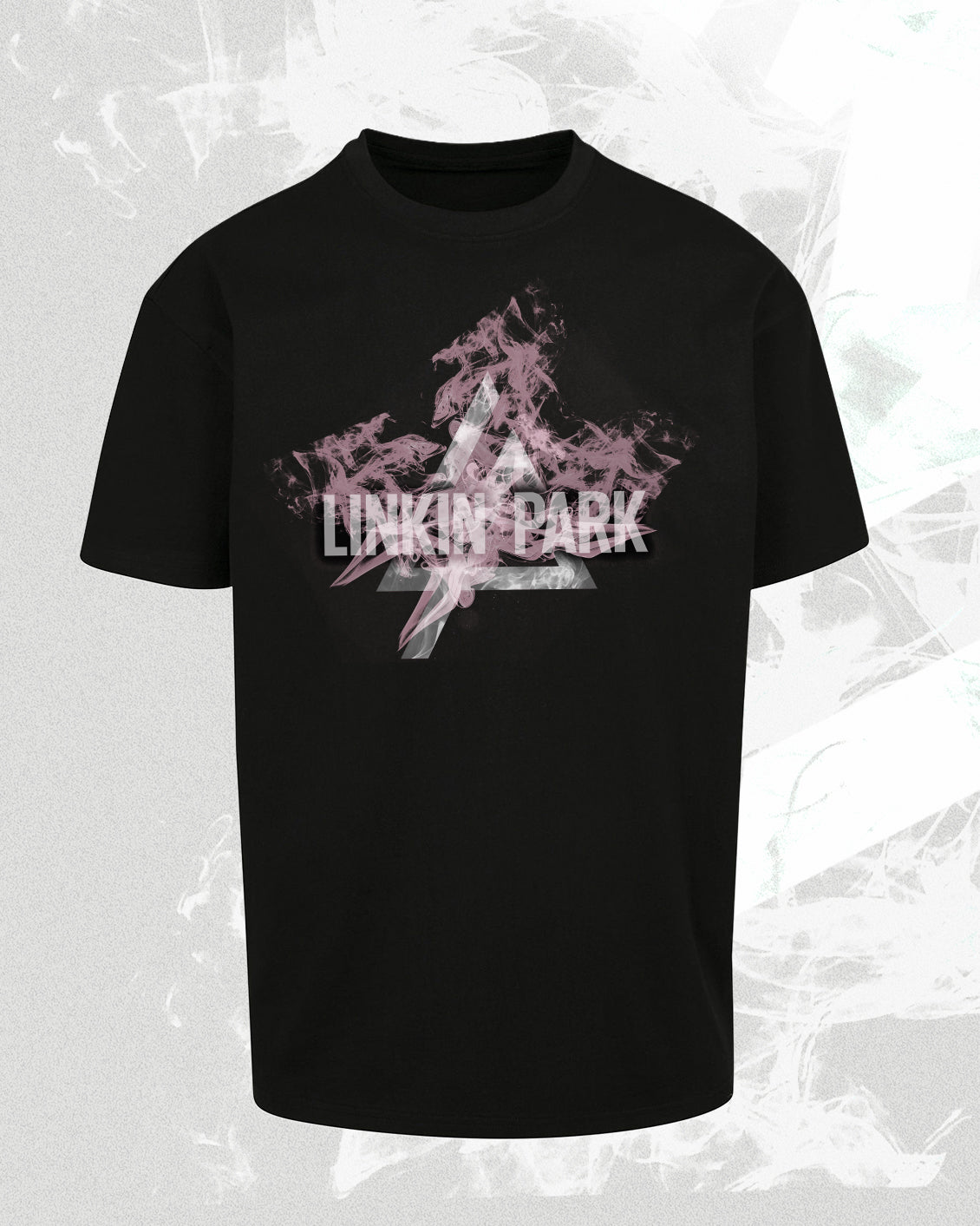 LINKIN PARK SMOKE LOGO OVERSIZED TEE