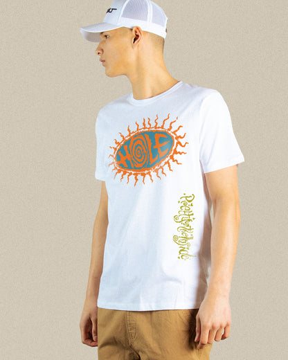 HOLE ORANGE SUN DROP SHOULDER TEE