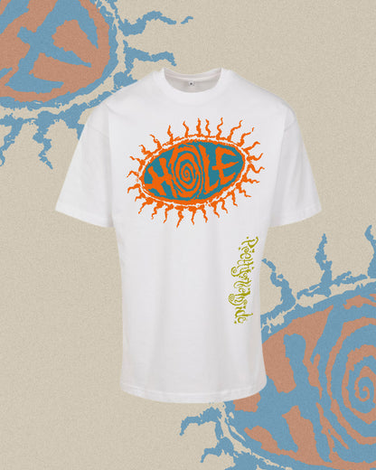 HOLE ORANGE SUN DROP SHOULDER TEE