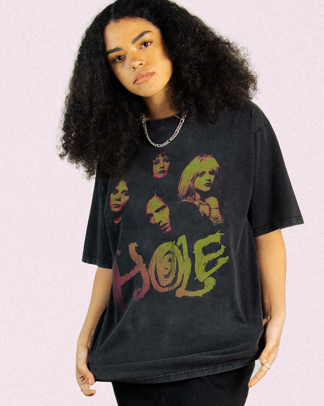 HOLE GRADIENT OVERSIZED TEE