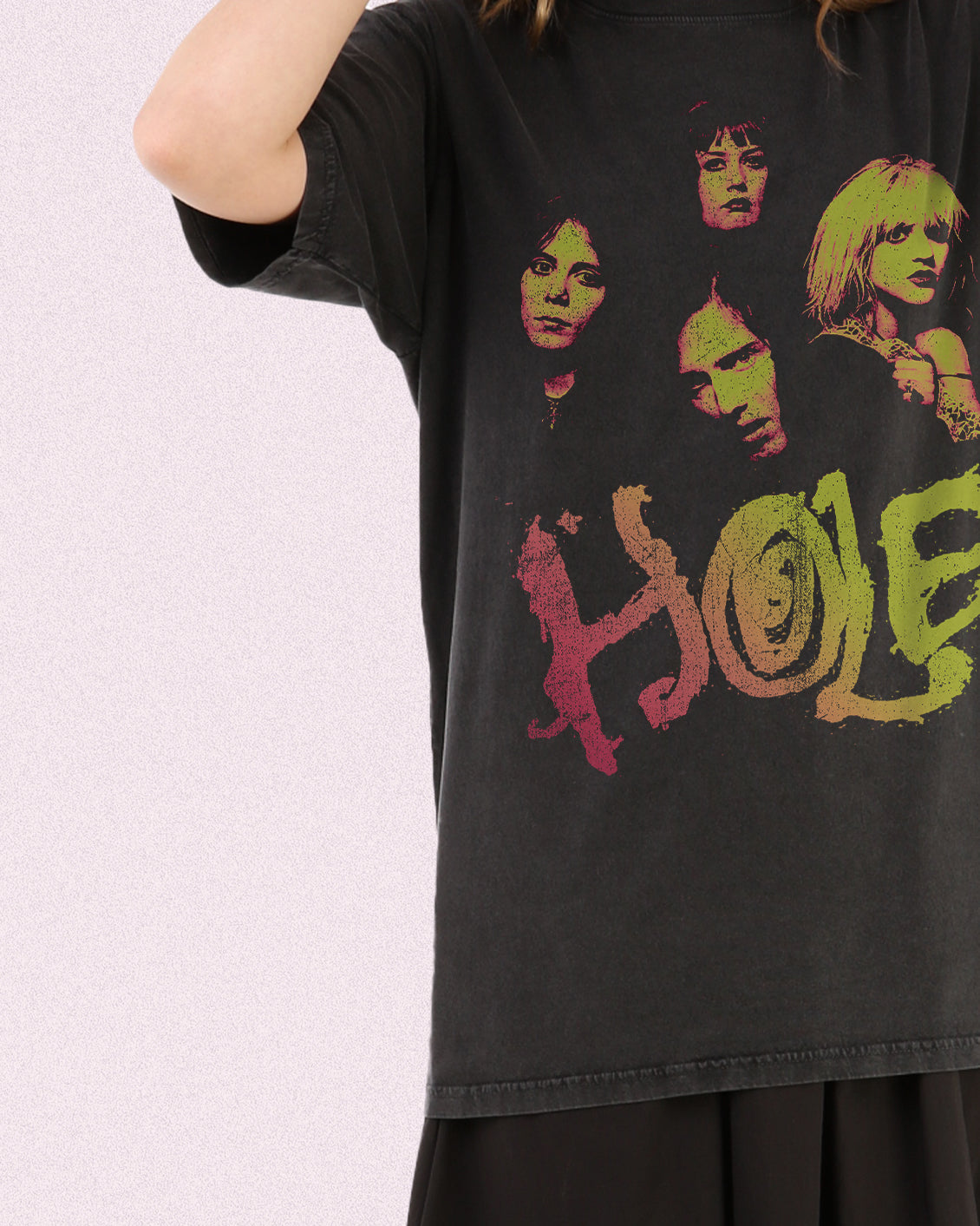 HOLE GRADIENT OVERSIZED TEE