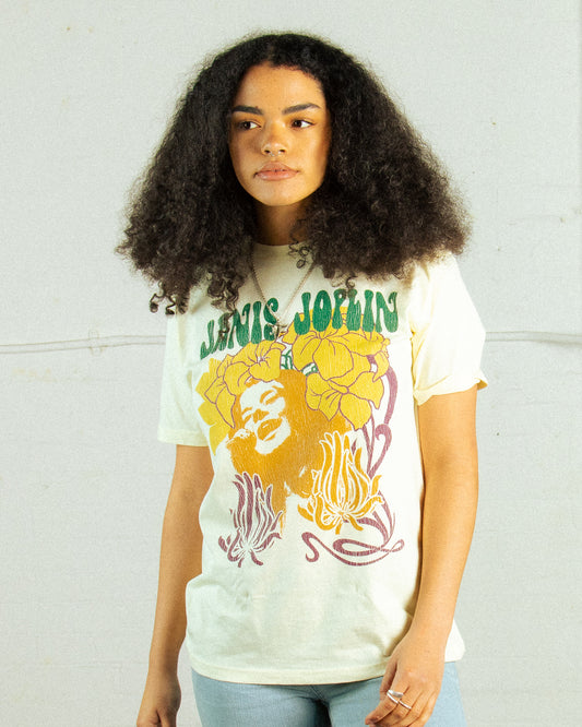 JANIS JOPLIN FLOWERS T-SHIRT