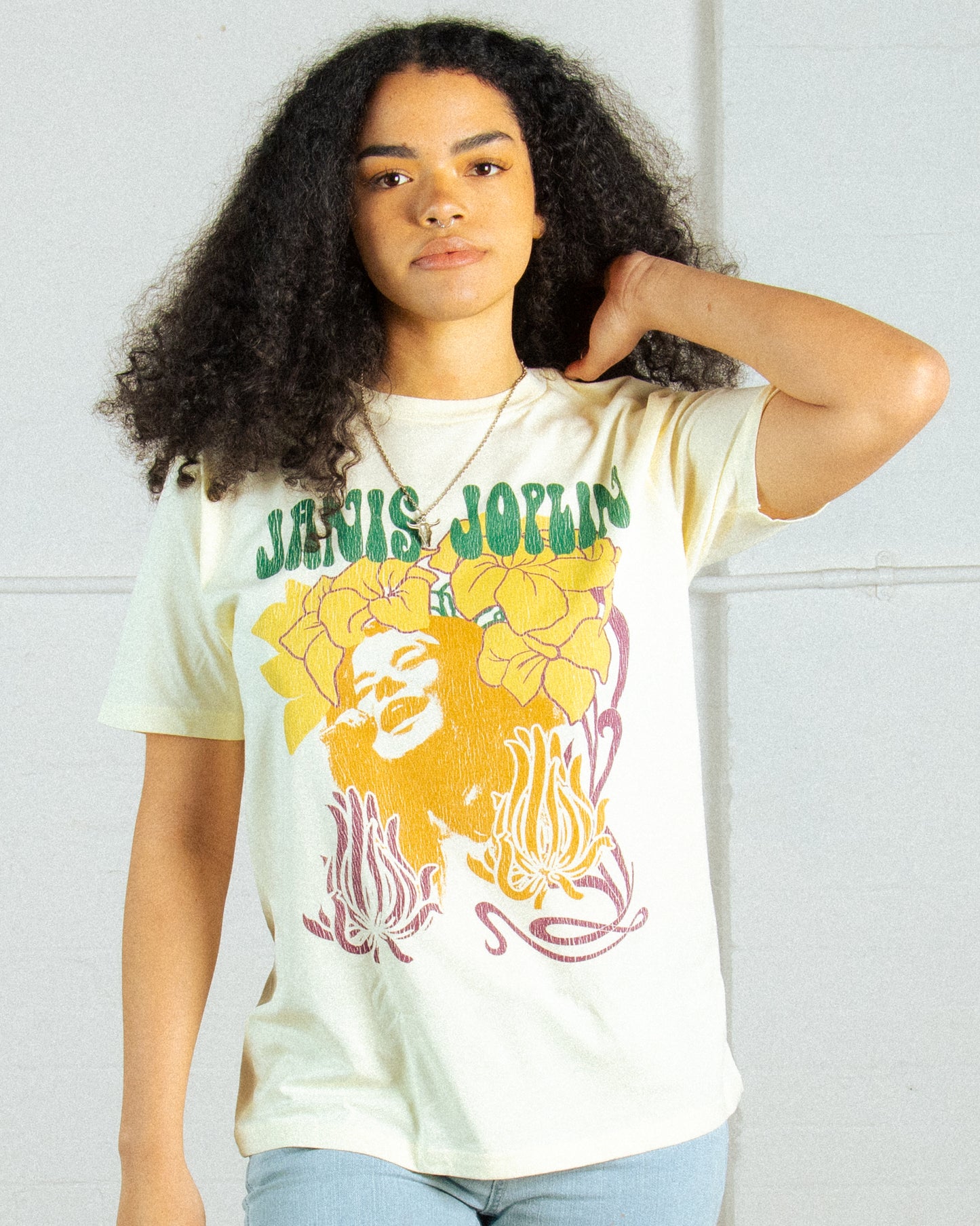 JANIS JOPLIN FLOWERS T-SHIRT